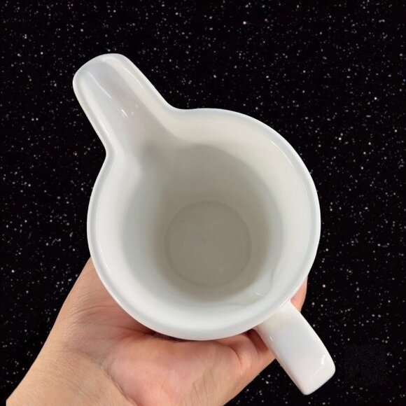 Coronado White by Nancy Calhoun White Pottery Pitcher Creamer Made In Portugal - Picture 11 of 12